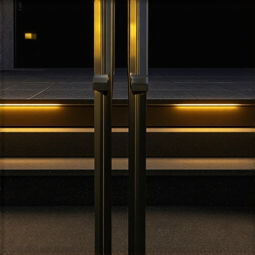 Stylish Composite Outdoor Stairs Composite outdoor staircase with lighting and textured steps