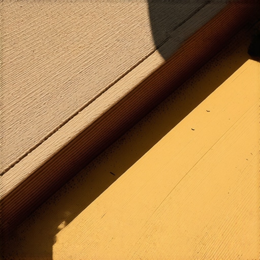 Close-up of composite decking and outdoor stairs, emphasizing quality and durability.