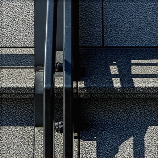 Composite Deck Stairs with Textured Surface Durable composite outdoor stairs with textured surface and modern railing