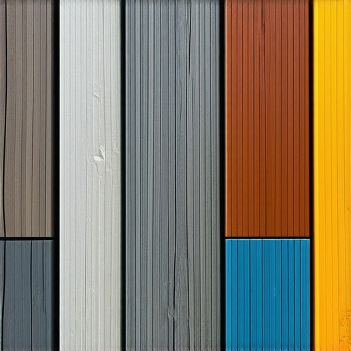 Close-up of composite decking showcasing its textured surface and color patterns.