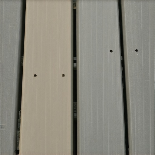 Close-up of composite deck surface showing hidden fasteners and trim cover
