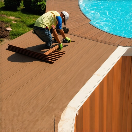 How to Install Composite Decking Around a Curved Pool Edge