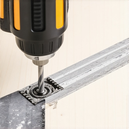 A person using a high-torque impact driver to secure deck fasteners.