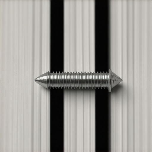 Close-up of stainless steel screws being screwed into composite decking board, demonstrating corrosion resistance