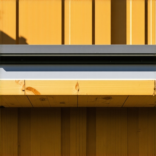 Close-up of deck ledger flashing with sealant on edges