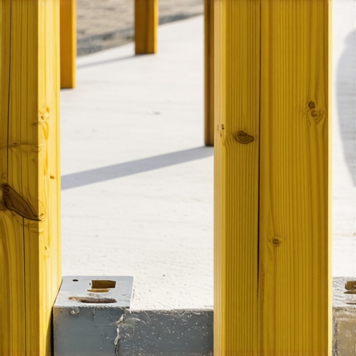 Deck posts anchored with steel post bases on concrete