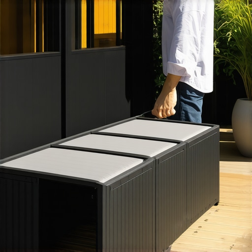 The Storage Bench Hack for Hiding Bulky Deck Cushions