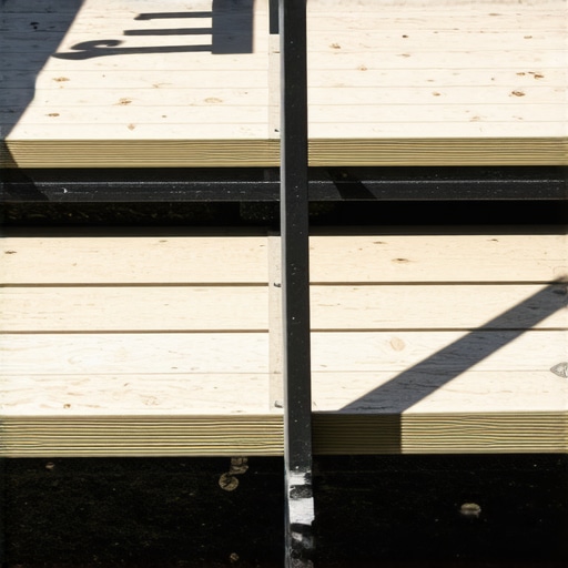 A modern composite outdoor staircase with enclosed risers and textured treads for safety