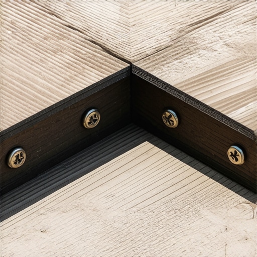 The 3-screw pattern that stops deck board ends from curling