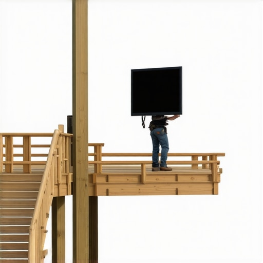 The Best Way to Mount a TV to a Deck Post Safely