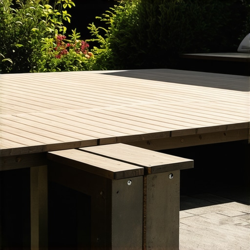The hidden bracket secret for building floating deck benches