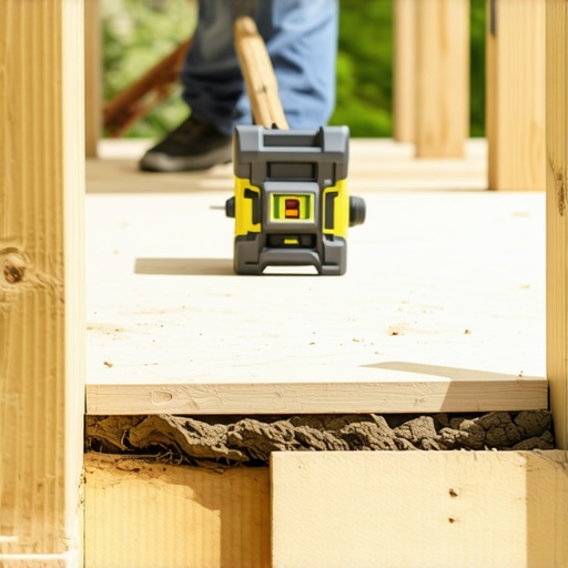 The trick to installing perfectly level deck posts on uneven ground