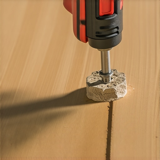 A person using impact driver to secure composite deck boards