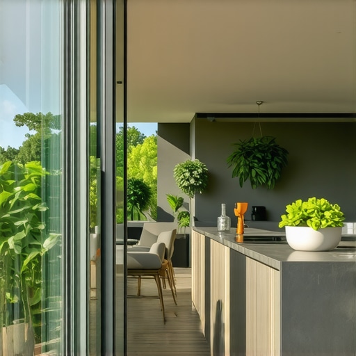 Creating a cohesive transition from kitchen to deck