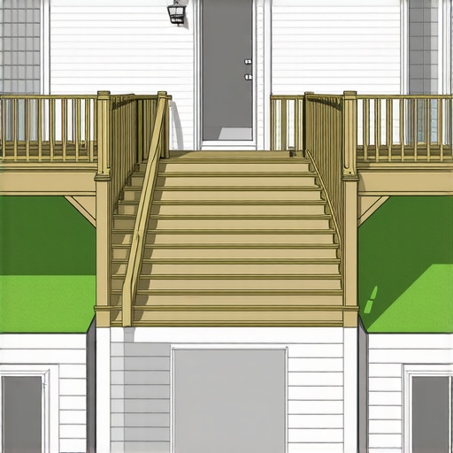 A sleek backyard deck showing open sections near basement windows to maximize natural light.