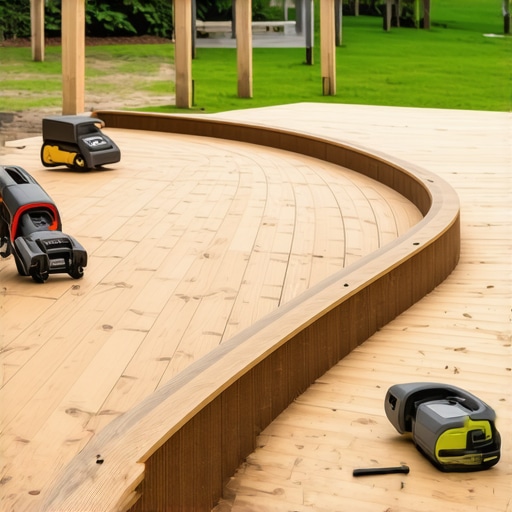 How to build a curved deck without using heat blankets