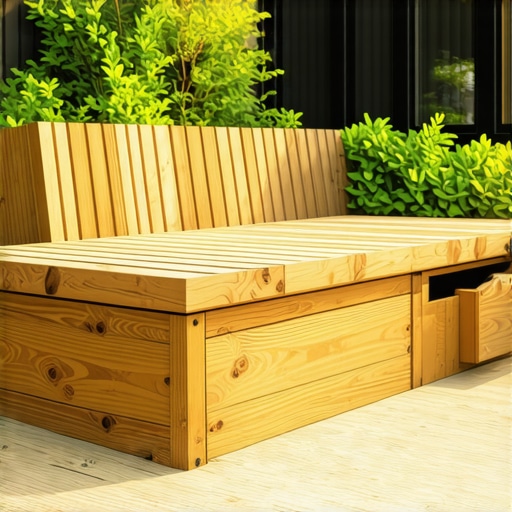 How to build a deck bench with hidden storage