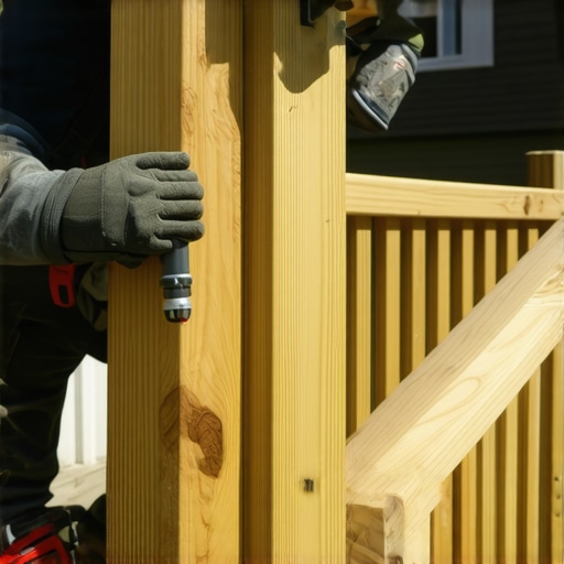 How to fix a loose railing post without tearing up the deck