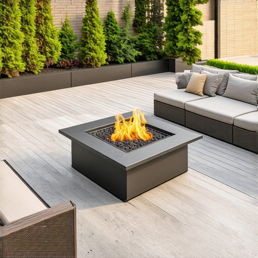 How to integrate a fire pit into a composite deck safely