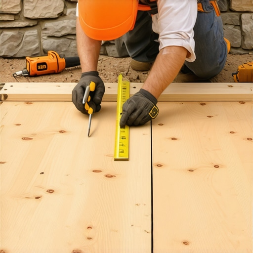 How to scribe deck boards to an uneven stone wall