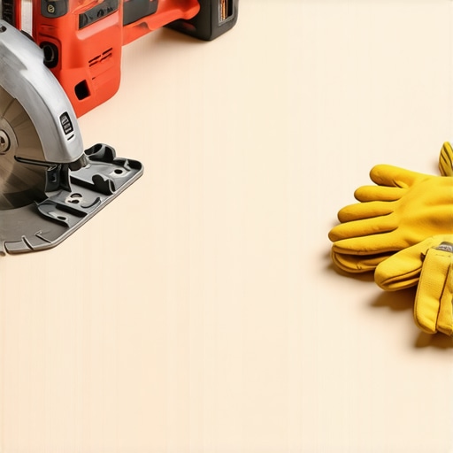 Power tools for durable decks Impact driver and circular saw cutting composite decking boards with precision.