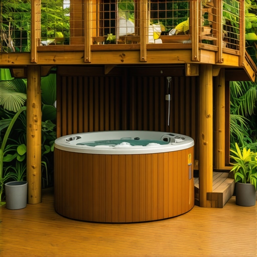 The best way to hide a hot tub in a multi-level deck
