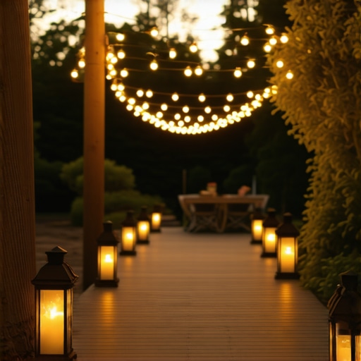 The best way to light a deck perimeter for parties