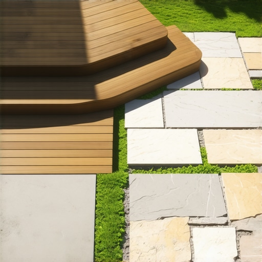 The best way to transition from deck stairs to a stone patio
