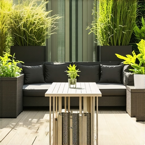 The deck furniture layout that actually works for narrow spaces