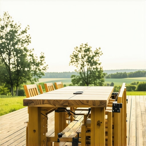The trick for keeping your deck furniture from blowing away
