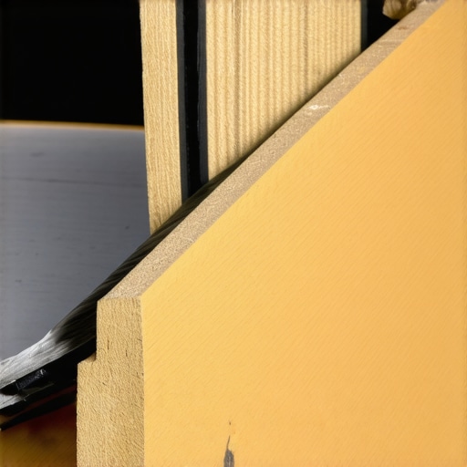 Close-up of butyl joist tape being applied to a deck frame to prevent wood rot.