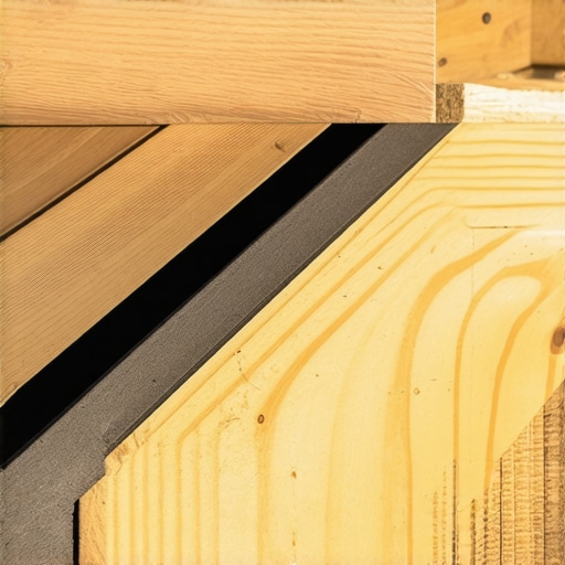 A contractor seals the top of a deck stair stringer with waterproof joist tape.