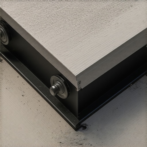Professional deck stair framing showing structural bracket and composite tread overhang