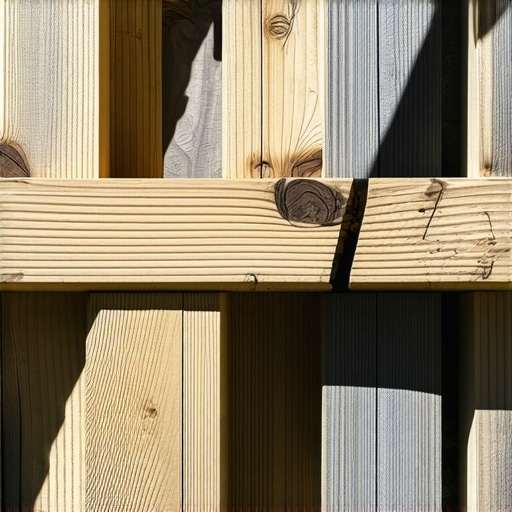 Close up of professional deck framing for composite boards showing joist spacing.