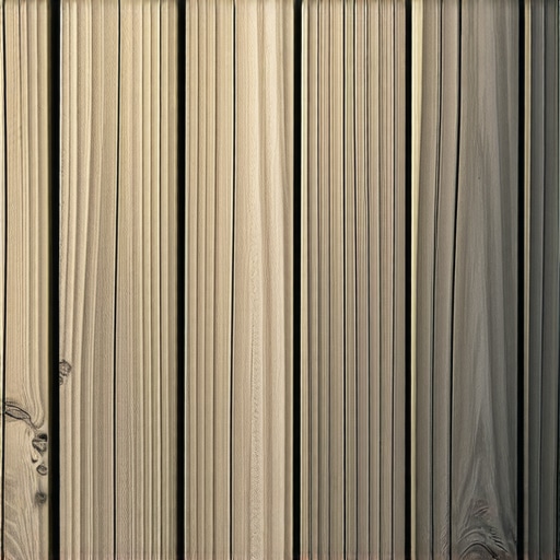 Close-up view of proper gap spacing between composite deck boards to account for thermal expansion.