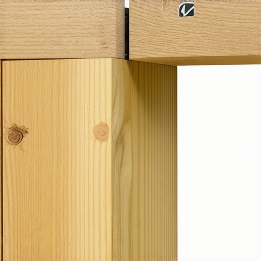 Structural gap in a deck railing caused by cable tension and wood compression.