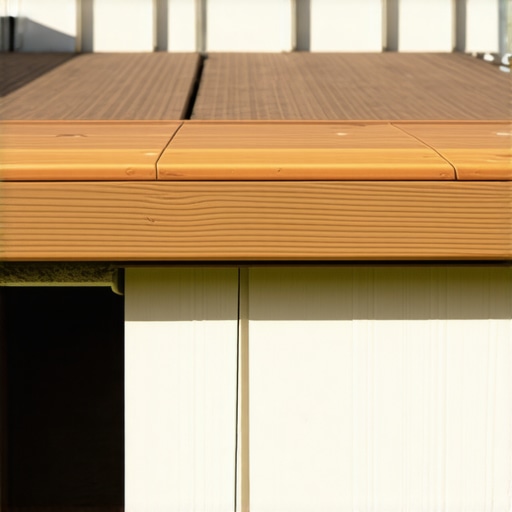Composite deck board expansion gap illustration