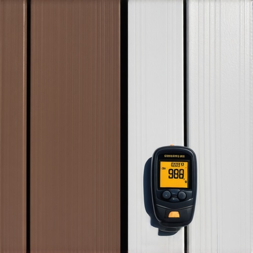 Comparing the temperature of dark brown vs light gray composite deck boards in the sun.
