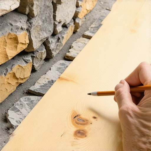 How to Scribe a Deck Board to Fit a Bumpy Stone Chimney