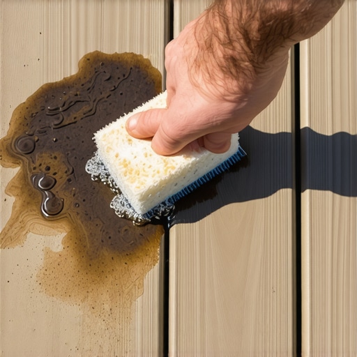 How to get grease stains off your composite deck
