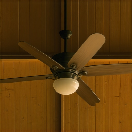 How to install a ceiling fan on a covered deck without the annoying wobble