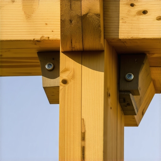 Professional notch detail on a 6x6 deck post supporting a beam.