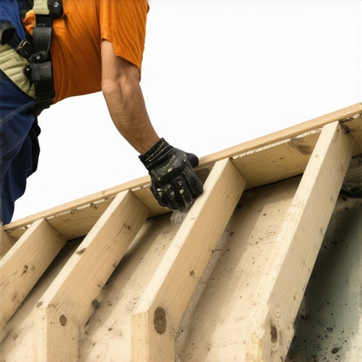 Applying joist tape to prevent wood rot under composite decking