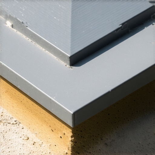 Professional Mitered Corner on Composite Decking A high-end composite deck featuring a precision-cut picture frame border and mitered joints.