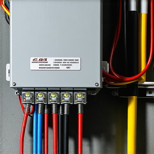 Professional Multi-Tap Transformer Installation A high-capacity landscape lighting transformer with multi-tap voltage lugs for large deck projects.