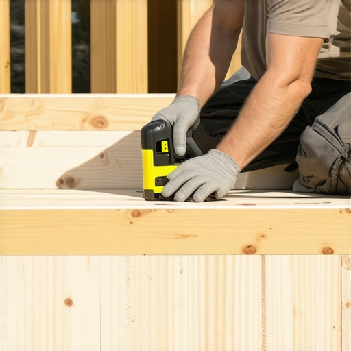 Professional Stair Stringer Installation Custom deck stair construction using structural screws for safety