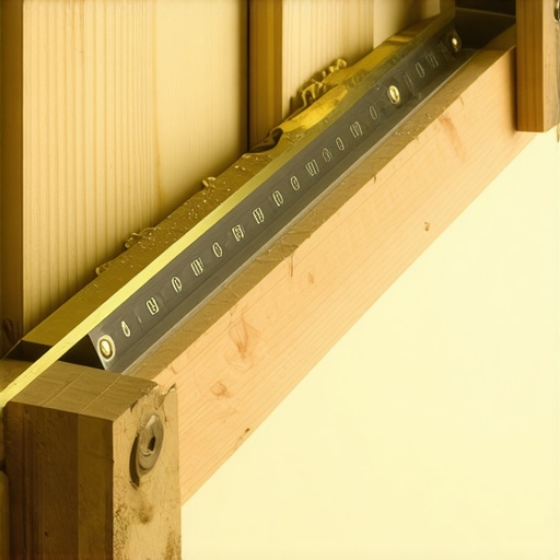 Brass stair gauges on a framing square for deck layout