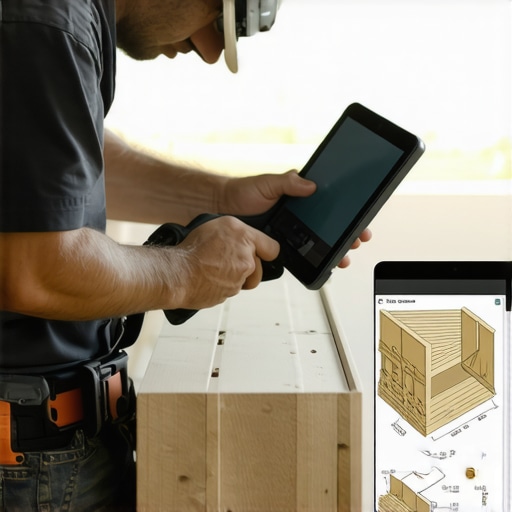 Builder using structural screws and 3D modeling for deck construction.