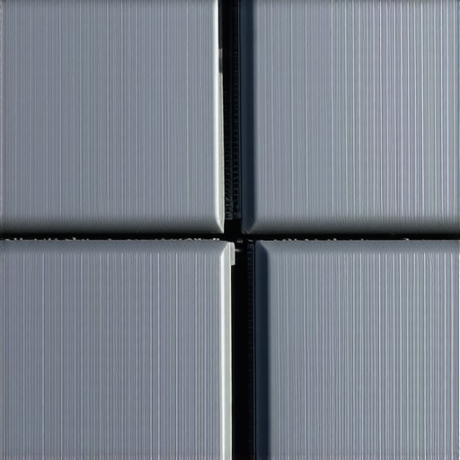 A close-up of composite deck boards with hidden fasteners showing proper spacing for thermal expansion.