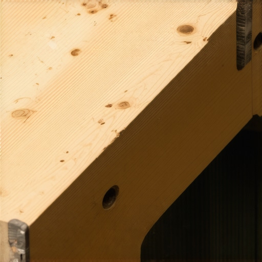 Close-up of a stair stringer sitting flush on a concrete landing without shims
